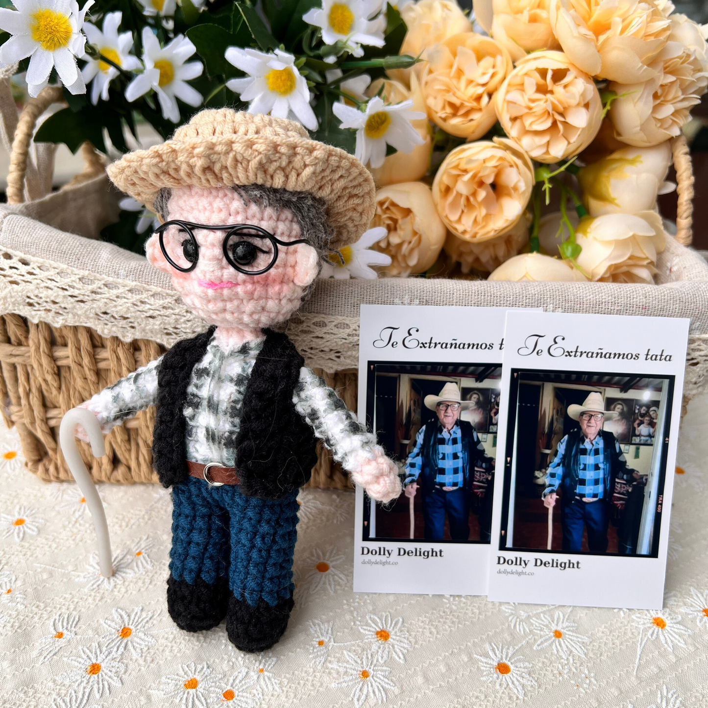 Dolly® Personalized Crochet Doll with Photo Card