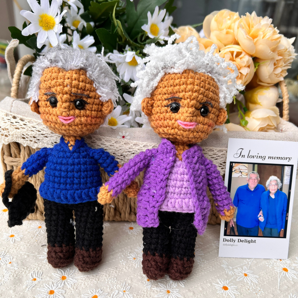 Dolly® Personalized Couple Crochet Dolls